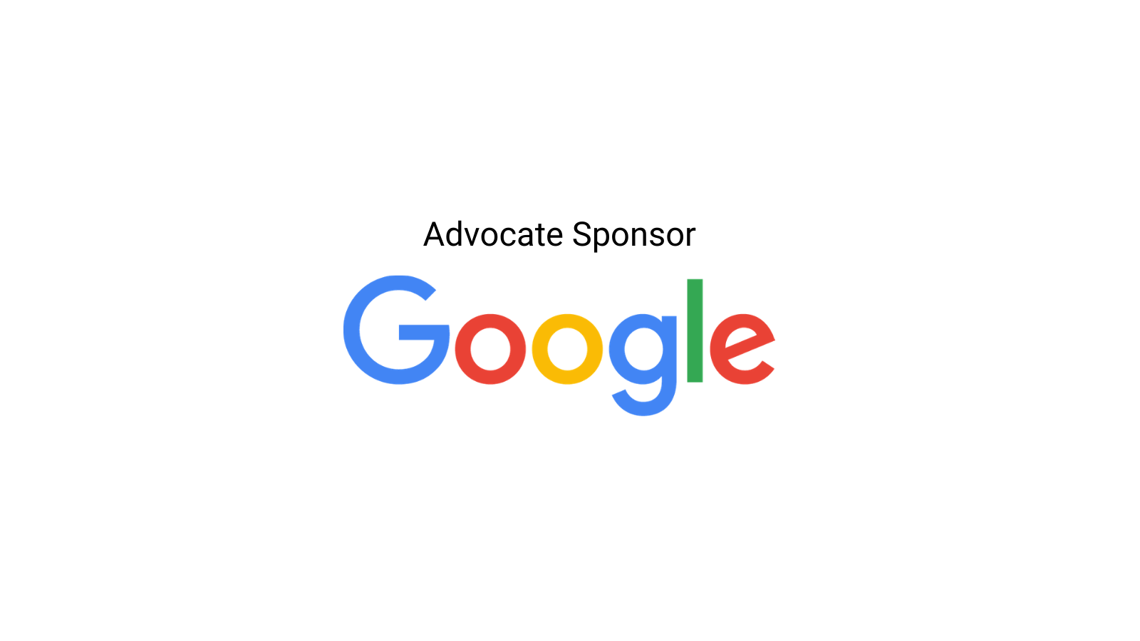 Google Advocate Sponsor